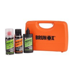 Brunox - Zestaw preparatów do czyszczenia broni z walizką - 2 x Lub&Cor + Gun Care Spray