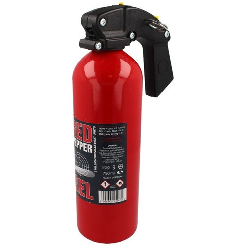 Gaz pieprzowy Graphite Red Pepper - Żel - HJF - 750 ml - Czerwony - 11700-H-RED