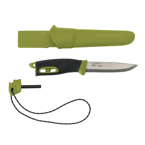 Morakniv - Nóż survivalowy Companion Spark - Sandvik 12C27 - Zielony - 13570