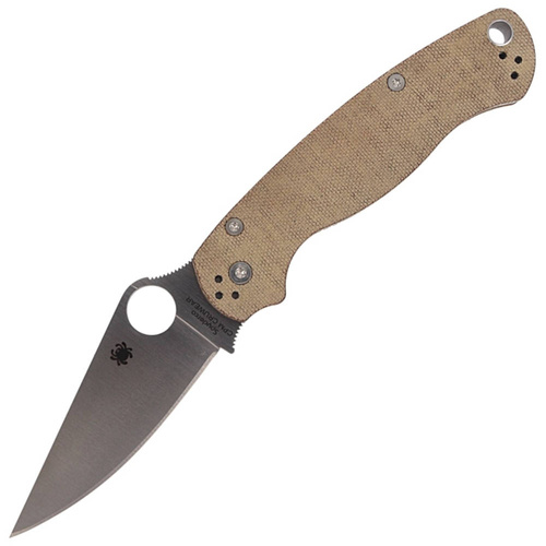 Spyderco - Nóż składany Para Military 2 - CPM Cru-Wear - Brązowy - C81MPCW2