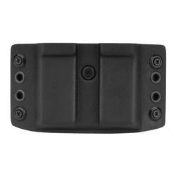 DOUBLETAP GEAR - Ładownica zewnętrzna Kydex OWB na dwa magazynki P-07/09/10, M&P9, SFP9, P320 - Czarna