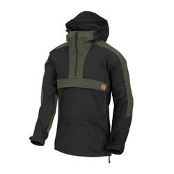 Helikon - Kurtka Anorak Woodsman® - Czarny / Taiga Green - KU-WDN-DC-0109A