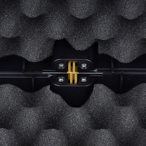 Megaline - Walizka na broń długą - 97x25x10 cm - Klamry - Czarna - 200/0000