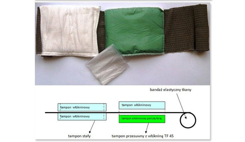 TZMO SA - Opatrunek indywidualny wodoszczelny typu W - Duży