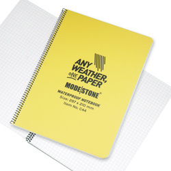 Modestone - Notatnik wodoodporny - 210 x 297 mm - 50 kartek - Żółty - C44