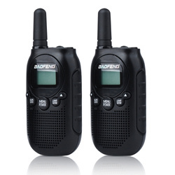 BaoFeng - Krótkofalówki / Walkie talkie PMR BF-T6 Panda - 0,5 W - Czarne - 2 szt.