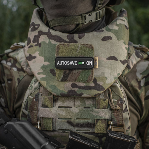 M-Tac - Naszywka Autosave PVC - 3D - Czarna - 51116702