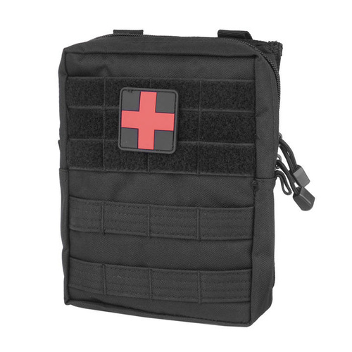 Mil-Tec - Apteczka z wyposażeniem First Aid Set - Duża, 43 elementy - Czarna - 16025502