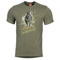 Pentagon - Koszulka Ageron T-Shirt Spartan Warrior - Oliwkowy - K09012-SW-06
