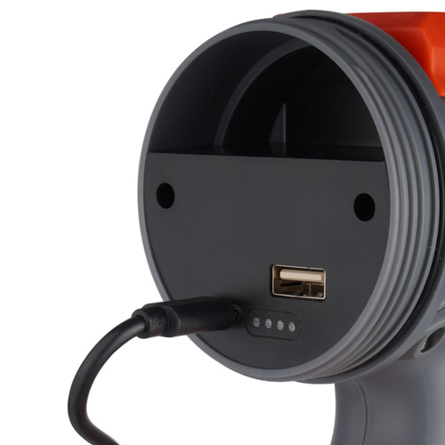 Falcon Eye - Latarka szperacz Strike - 1100 lm - Focus - USB-C - Szary/Czerwony - FSL0013