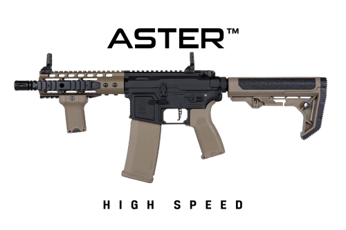 Specna Arms - Replika karabinka SA-E12-RL EDGE 2.0™ HIGH SPEED - Czarny / Piaskowy - SPE-01-038794