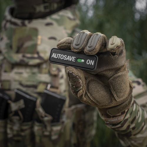 M-Tac - Naszywka Autosave PVC - 3D - Czarna - 51116702