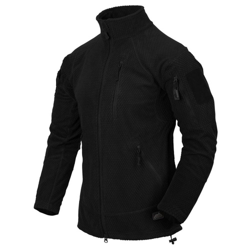 Helikon - Bluza polarowa Alpha Tactical Grid Fleece - Czarna - BL-ALT-FG-01