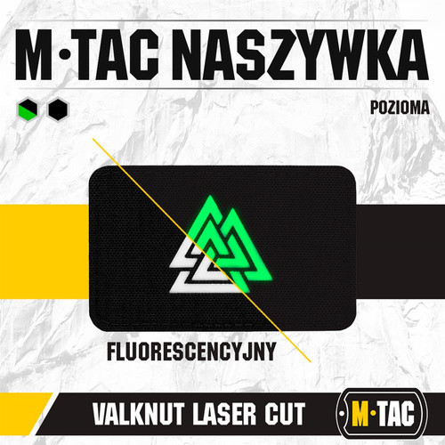 M-Tac - Naszywka Laser cut Valknut pozioma - Czarny - 51164299