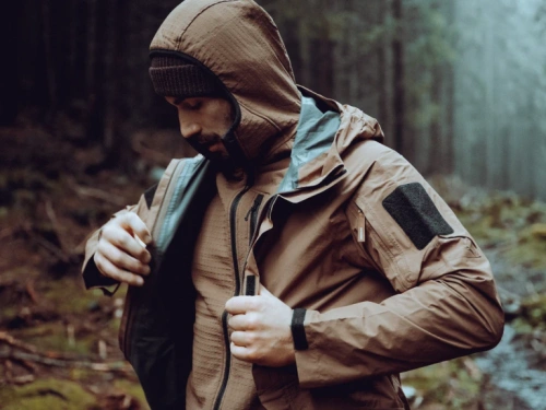 Helikon - Kurtka wodoodporna Chinook - Membrana 2.5L - DWR - Coyote - KU-KCH-PO-11