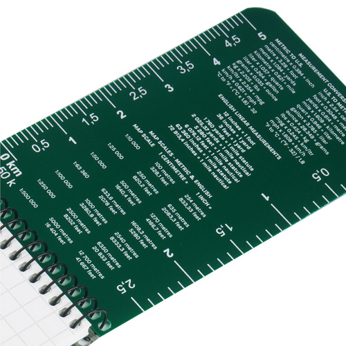 Modestone - Notes wodoodporny - 76 x 130 mm - 50 kartek - Zielony - A13MIL