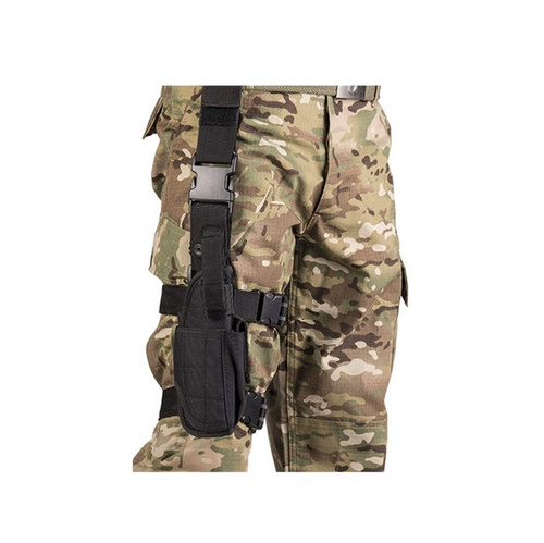 Mil-Tec - Regulowana uniwersalna kabura udowa - Czarna - 16145102