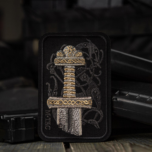 M-Tac - Naszywka Miecz Wikinga - Haft - Czarny - 51332000