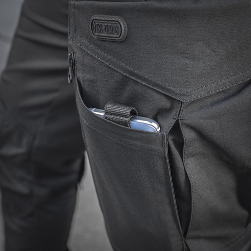 M-Tac - Spodnie taktyczne Conquistador Gen.I Flex - Ripstop - Czarne - 20059002