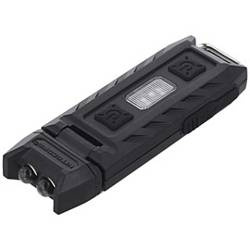 NiteCore - Latarka LED akumulatorowa brelok Thumb - 85 lm - Li-ion 220 mAh - White/Red LED - Czarna - THUMB