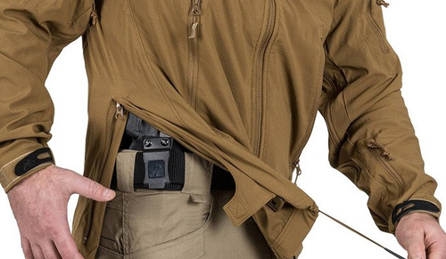 Helikon - Kurtka Cougar® QSA™ + HID™ - Soft Shell Windblocker - Navy Blue - KU-CGR-SM-37