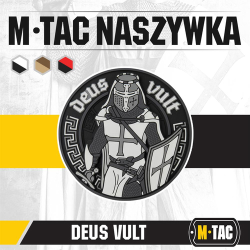 M-Tac - Naszywka 3D PVC Deus Vult - Czarny - 51116236