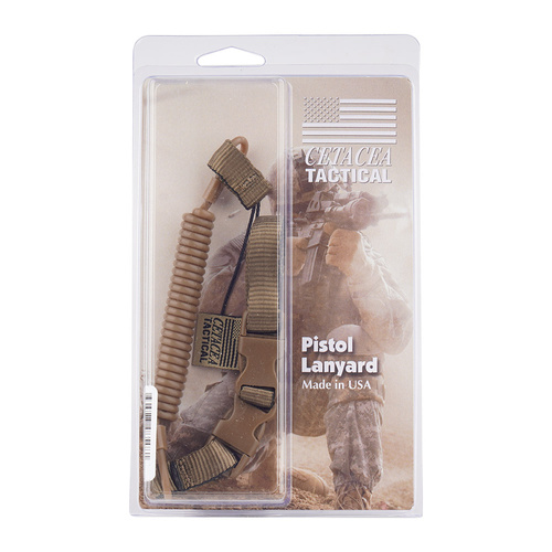 Cetacea Tactical - Smycz do broni Plain Clothes Mini-Coil Lanyard - Coyote Brown - TA-PCO-COY