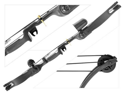 Poe Lang - Łuk bloczkowy Druid - 20 lb - 33" - Czarny - CO-009