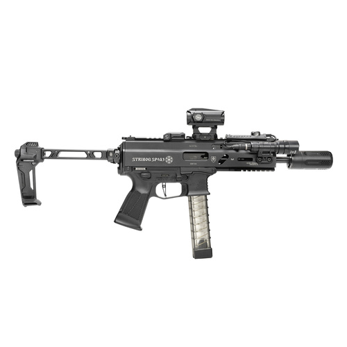 Strike Industries - Adapter montażu kolby Picatinny Strike do Stribog SP9 - Czarny - SI-SP9-PSA-BK