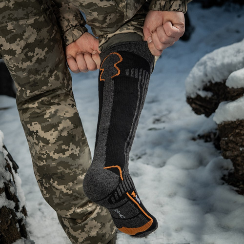 M-Tac - Skarpety Coolmax 75% Long - Czarny - FL-2103-3