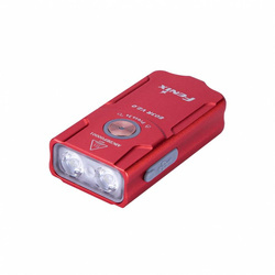 Fenix - Kieszonkowa latarka LED E03R - EDC - 500 lumenów - Czerwony - E03R V2.0 rose red
