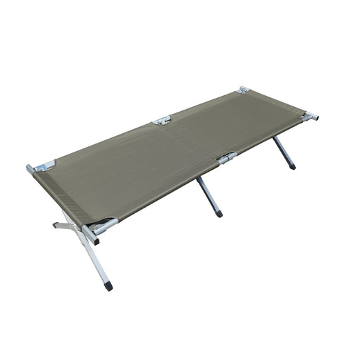 Mil-Tec - Aluminiowe łóżko polowe składane US Style - 190 x 65 cm - 120 kg - 14402001
