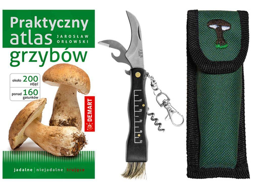 Joker - Nóż na grzyby wielofunkcyjny - Czarny - JKR90