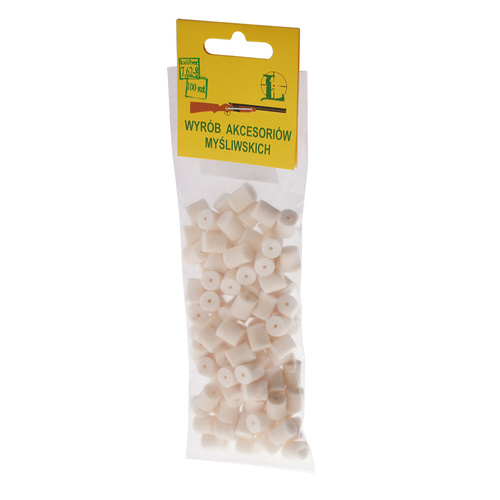 Łuszczek - Przecieraki filcowe do broni kulowej - 7,62-8mm - 100 sztuk - 4-001 - 7,62-8