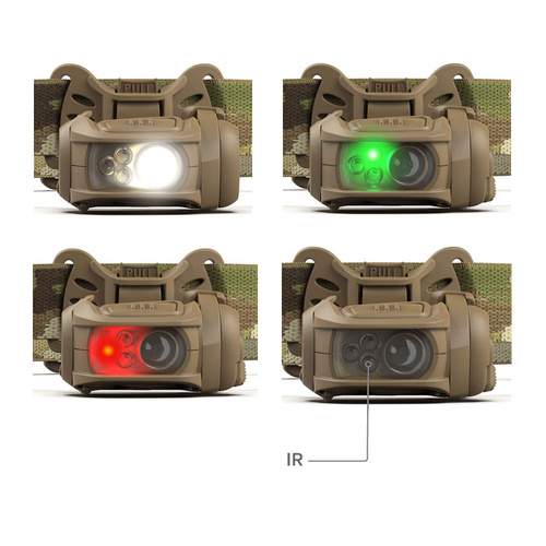 Princeton Tec - Latarka czołowa wojskowa REMIX PRO MPLS - RGI - TAN / MultiCam - RMX300PRO-NOD-RGI-MC