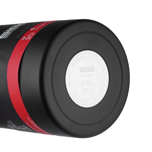 SIGG - Termos na żywność z miską i sporkiem Gemstone Obsidian Food Jar - 0.75 L - Czarny - 8734.20