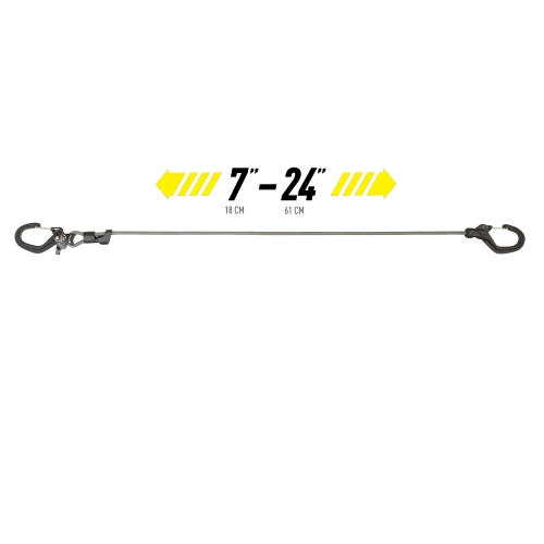 Nite Ize - Elastyczna lina z klamrą CamJam SlideLock - Aluminium - Czarna - CJSLB5-01-R3