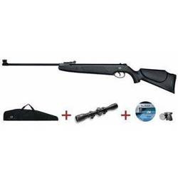 Norica - Karabinek wiatrówka łamany Dragon z lunetą 4x32 i pokrowcem - 4,5 mm Diabolo - Czarna - DRAGON-1