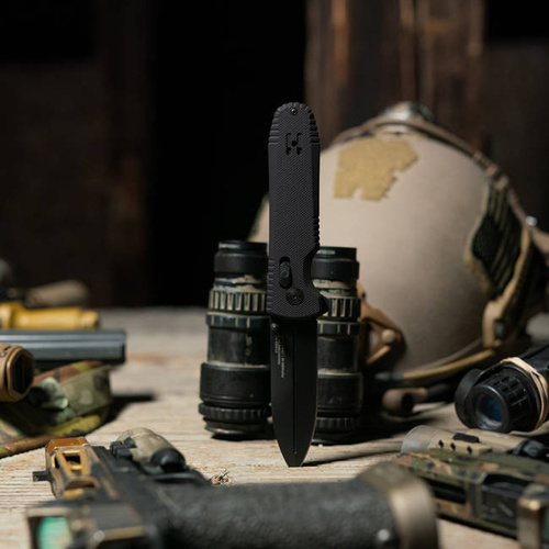 SOG - Nóż taktyczny składany Pentagon XR - Blackout - Czarny - 12-61-01-57