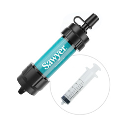 Sawyer - Filtr do wody Single Mini - Gwint 28 mm - 0,1 μm - Teal - SP340A