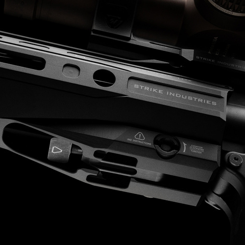 Strike Industries - Łoże aluminowe Gridlok LITE 8,5" - AR-15 - Czarne - SI-GRIDLOK-LITE-8.5-BK