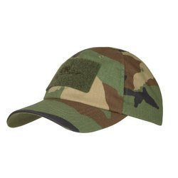 Helikon - Czapka z daszkiem Tactical Cap - PolyCotton Ripstop - Woodland - CZ-BBC-PR-03