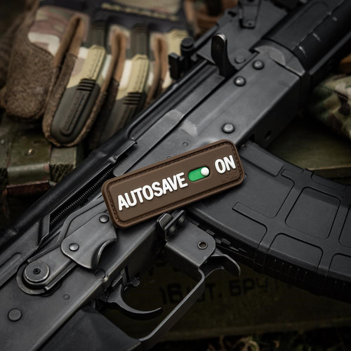 M-Tac - Naszywka Autosave PVC - 3D - Coyote - 51116705