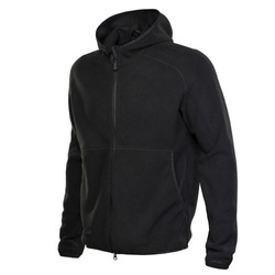 M-Tac - Bluza polarowa z kapturem Lite Microfleece Hoodie - Czarna - 20026002