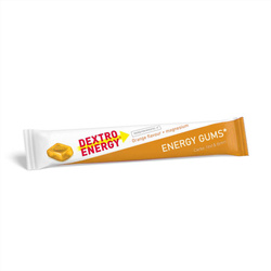 Dextro Energy - Gumy energetyczne z magnezem Energy Gum - Pomarańczowe - 45g - DE84