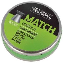 JSB - Śrut do wiatrówki Green Match Light Weight - 4.52 mm - 0.475g - 500 szt. - 000010-500