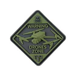 M-Tac - Naszywka Drone Zone - PVC 3D - Oliwkowy - 51346001