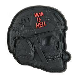 M-Tac - Naszywka War is Hell 3D PVC - Morale Patch - Czarny - 51328002