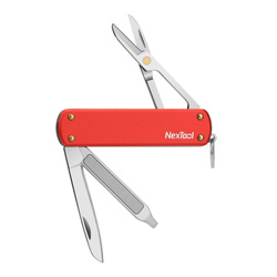 NexTool - Scyzoryk Mini Pocket Knife - 4 narzędzia - Czerwony - NE0142-RED