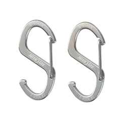 Nite Ize - Karabińczyk S-Biner Hook 'N Hold S-Hook Small - 2 szt. - Stalowy - Srebrny - SBHS-11-2R3